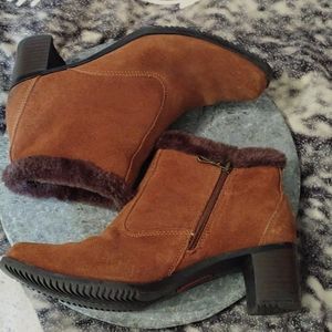 Sporto Waterproof Brown Suede Booties 6